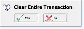 - 'Clear Transaction' Prompt -