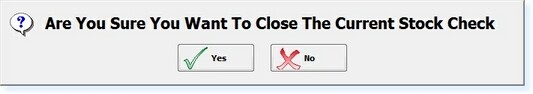 - 'Close Stock Check' Prompt -