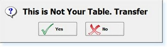 - 'Transfer Table' Prompt -